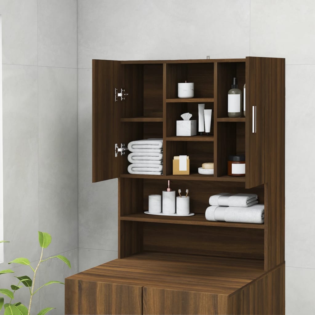 Waschmaschinenschrank Weiß 70,5x25,5x90 cm