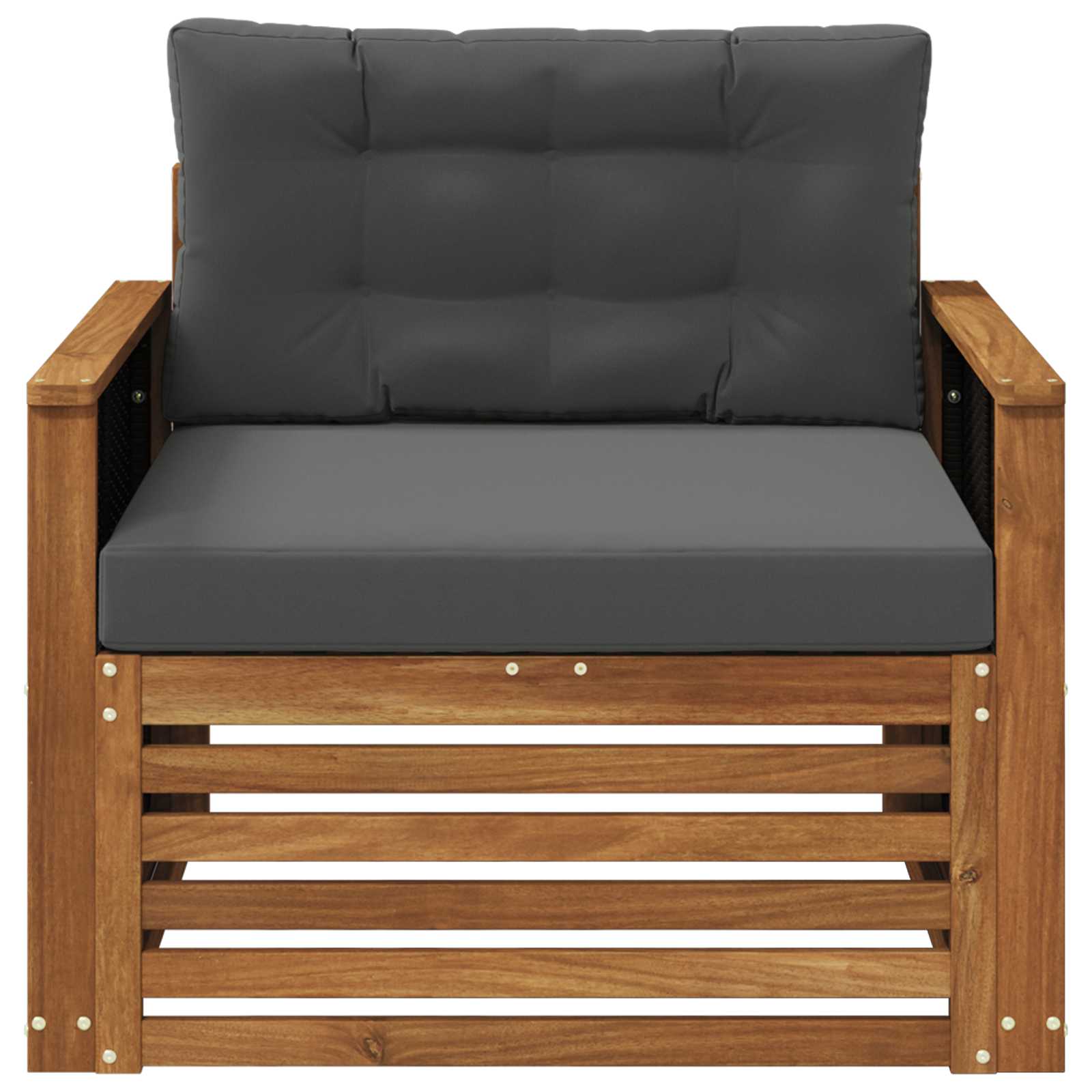 2 Stück Outdoor-Sofa Natur