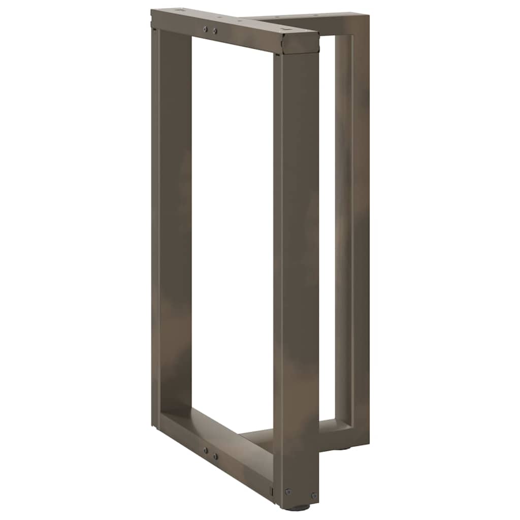 Couchtischbeine T-Form 2 Stk. Schwarz 30x25x(30-31) cm Stahl