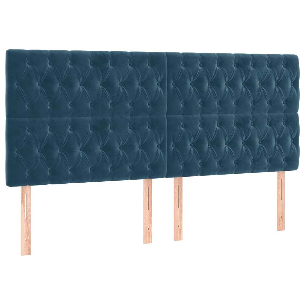 Kopfteil Hellgrau 80x7x118/128 cm Samt