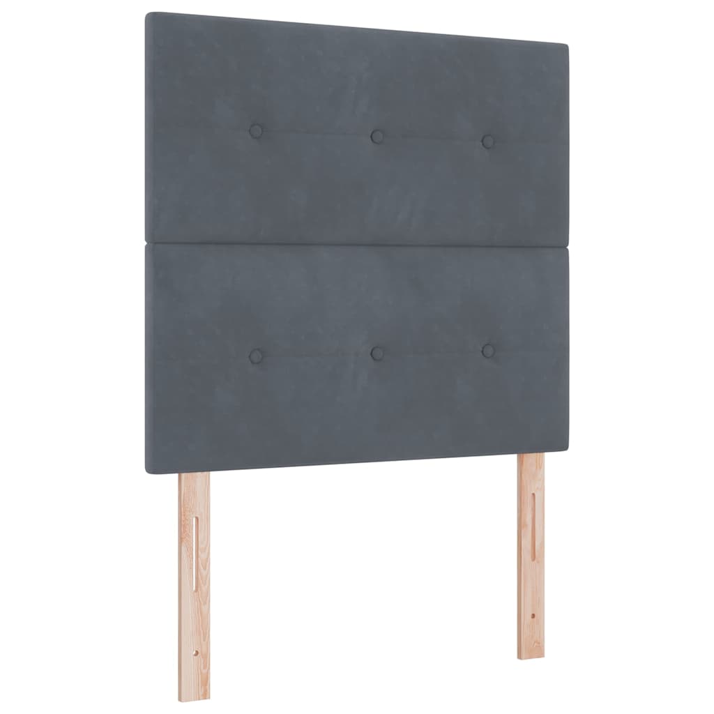 Kopfteil Hellgrau 80 cm Samt