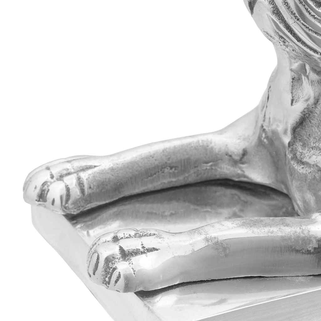Buchstützen 2 pcs Silber 12 x 9 x 19 cm Aluminium