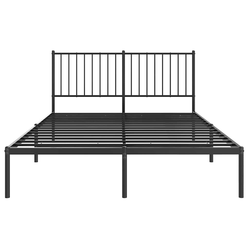 Bettgestell Metall Schwarz 75x190 cm