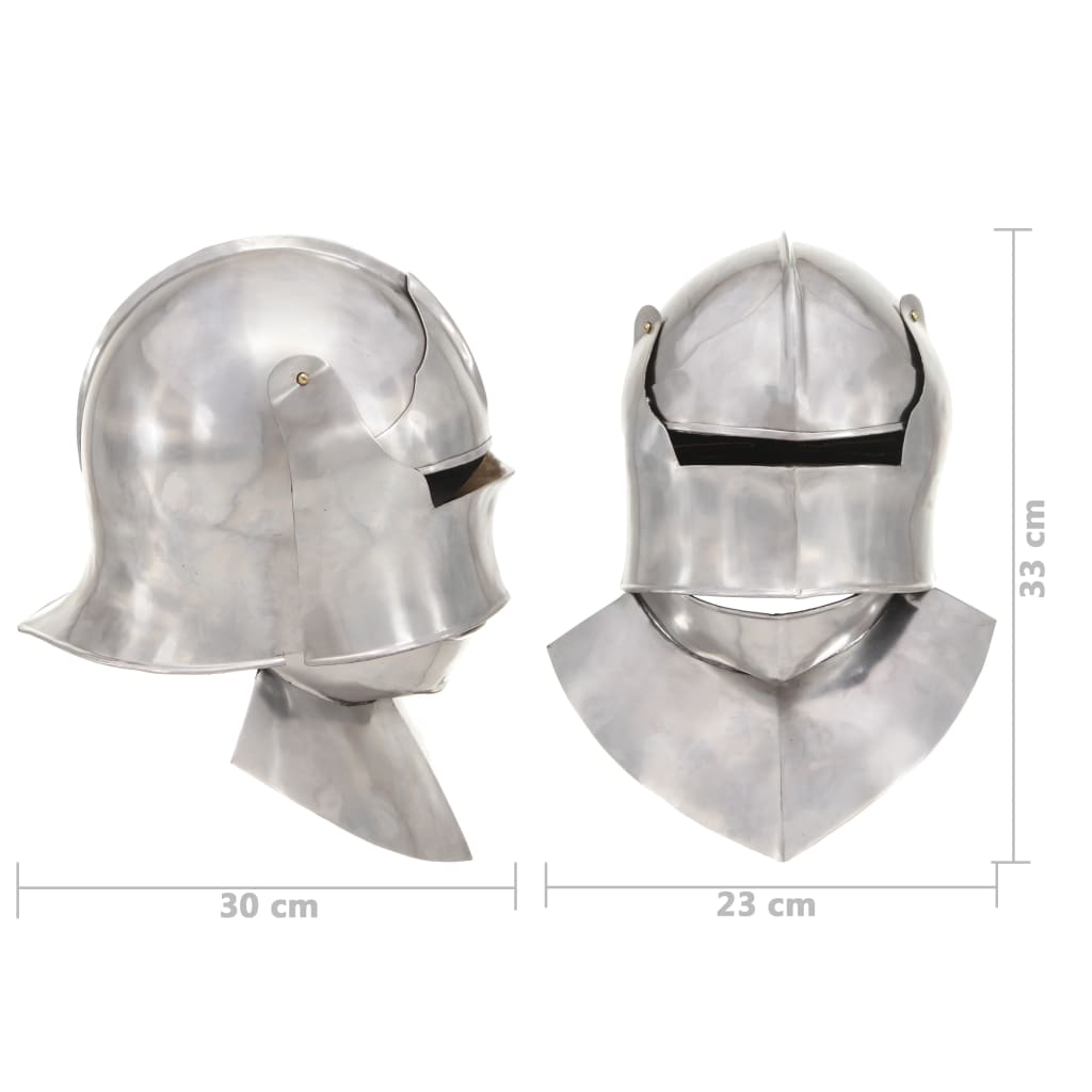 Preußische Pickelhaube Antik Replik für LARP Schwarz Stahl
