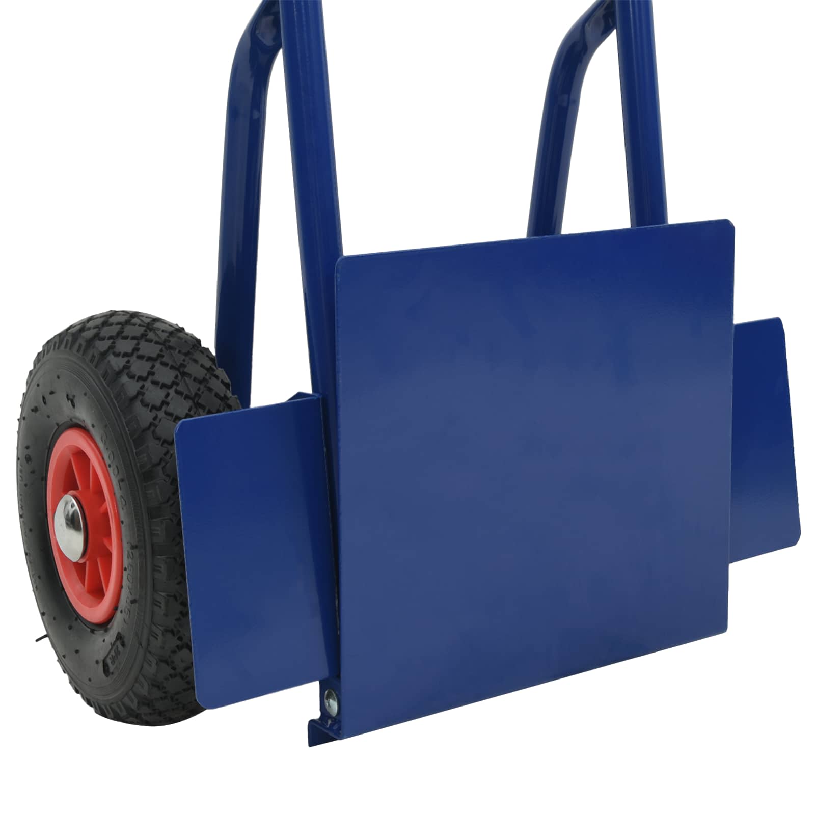 Erweiterbarer Handwagen Schwarz und Rot 57 x 46 x 113 cm Stahl
