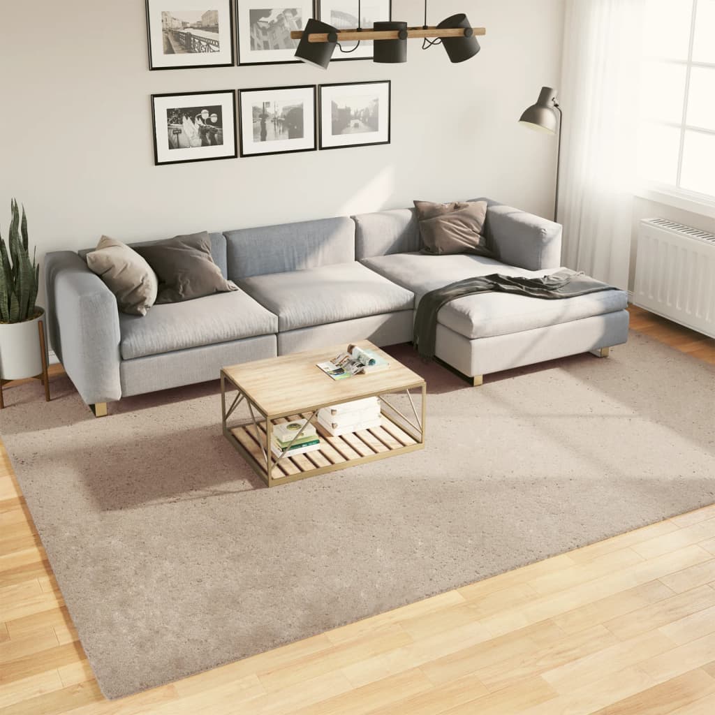 Teppich HUARTE Kurzflor Weich und Waschbar Anthrazit 60x110 cm
