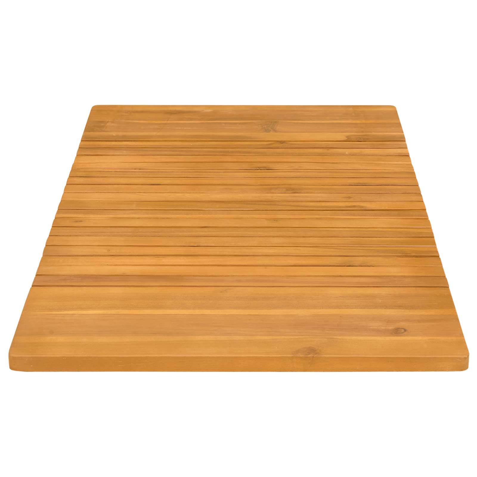 Badematte Uni Braun 59 x 40 cm Massives Akazienholz