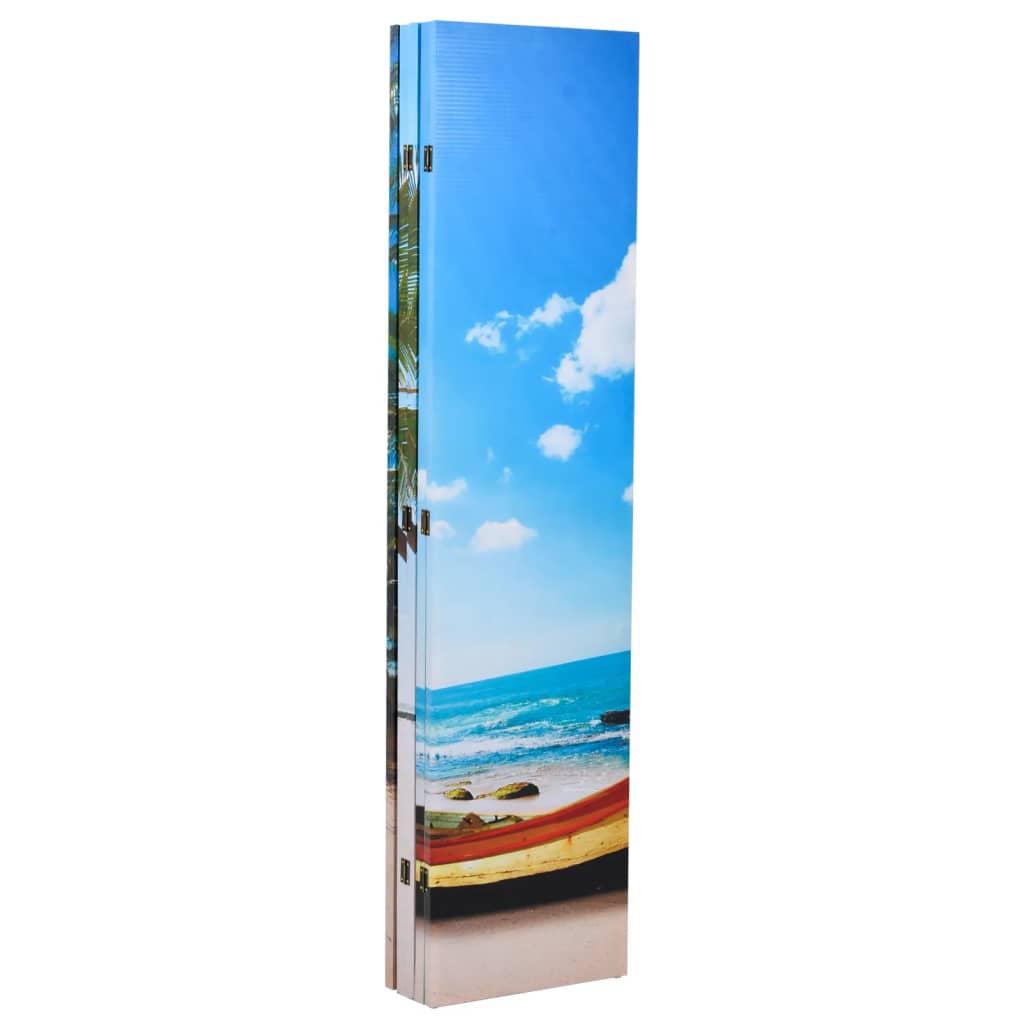 Raumteiler klappbar 120 x 170 cm Strand