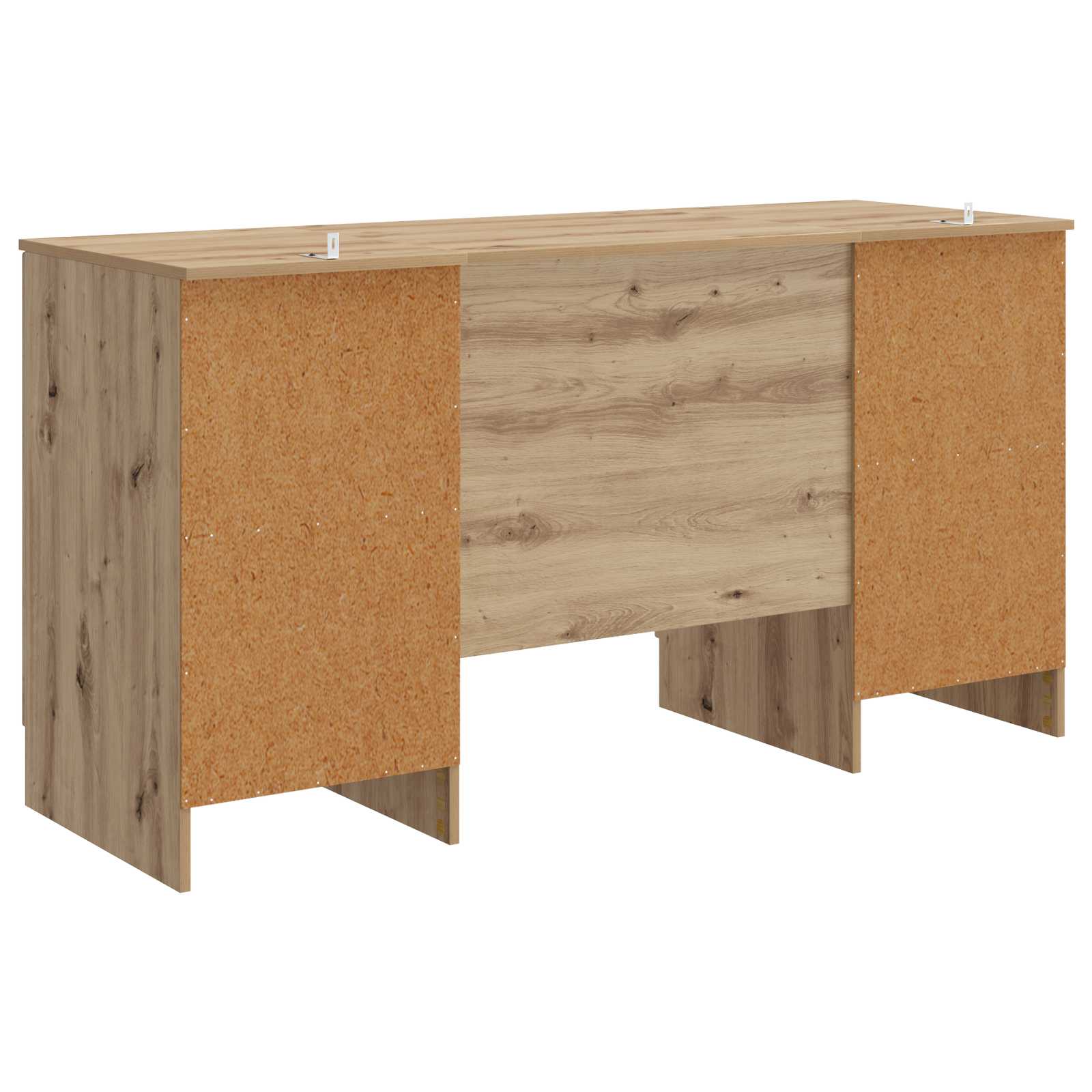 Schreibtisch mit Regal Schwarz 142,5 x 50 x 75 cm Holzwerkstoff