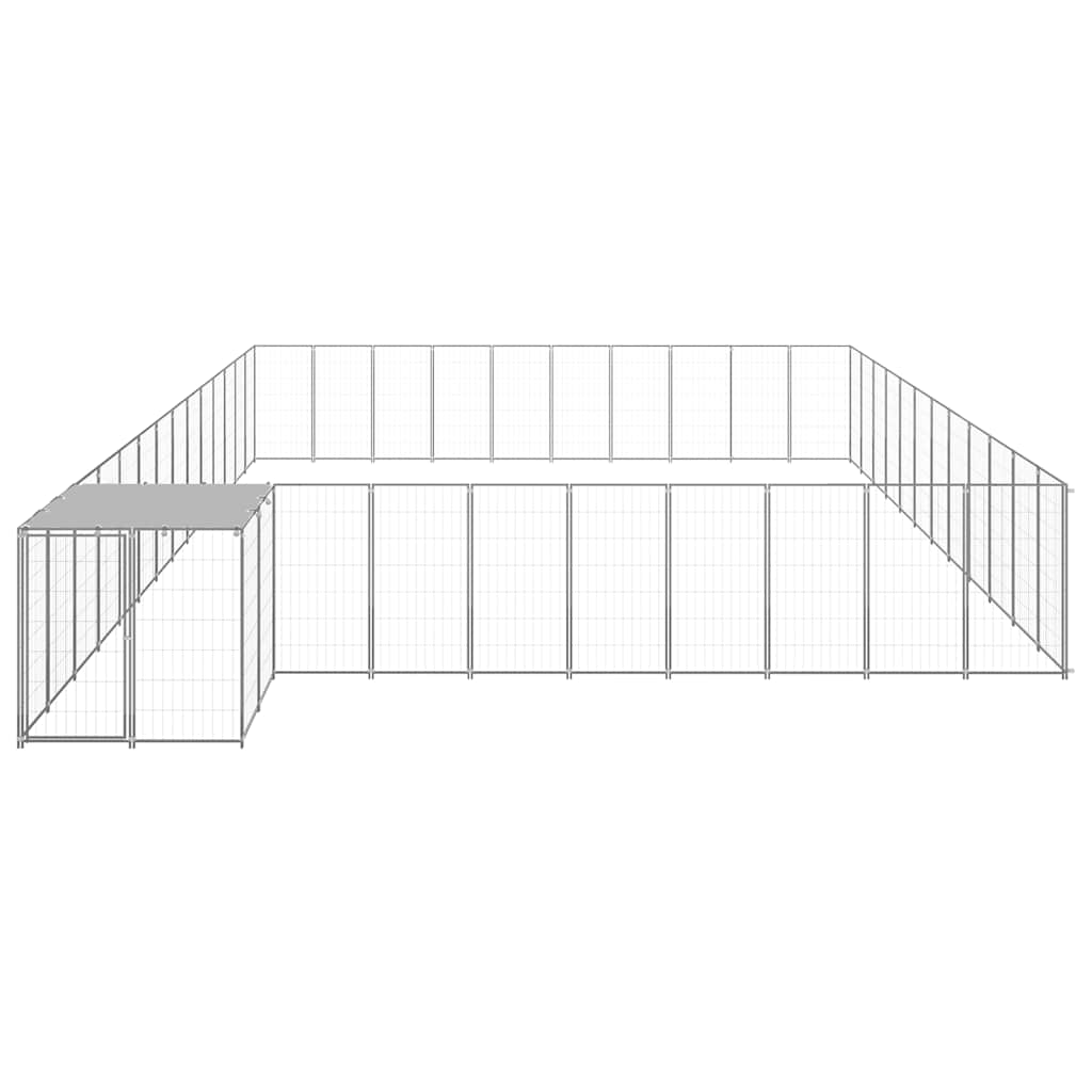 Hundezwinger Schwarz 7,26 m² Stahl