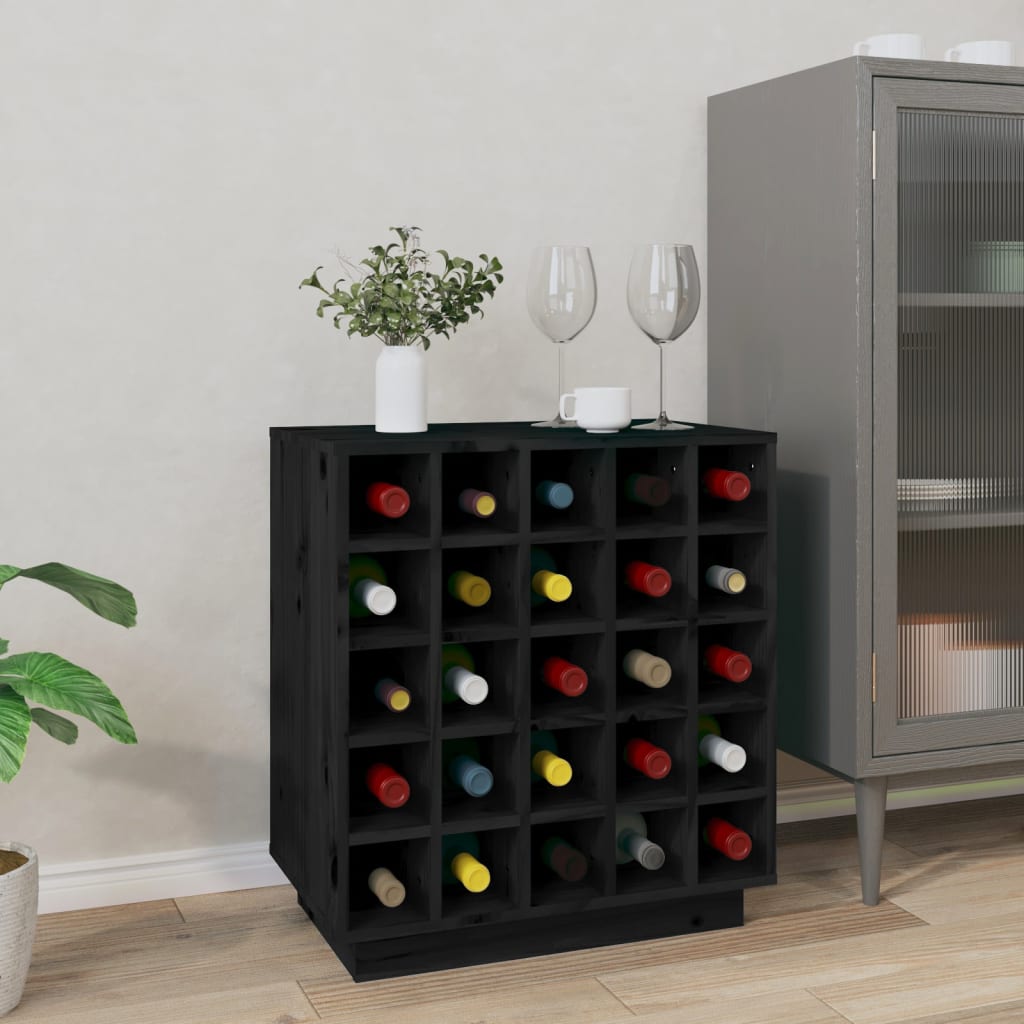 Weinregal 55,5x34x61 cm Massivholz Kiefer