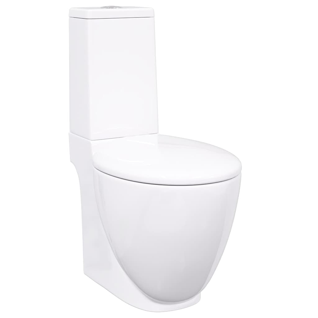 Keramik-Toilette Abgang Horizontal Schwarz