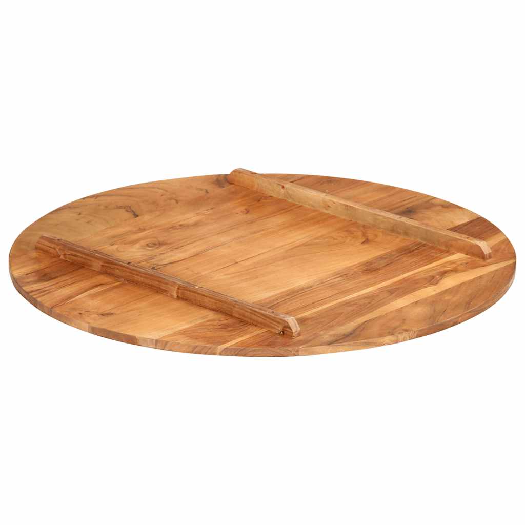 Tischplatte Massivholz Akazie Rund 15-16 mm 40 cm
