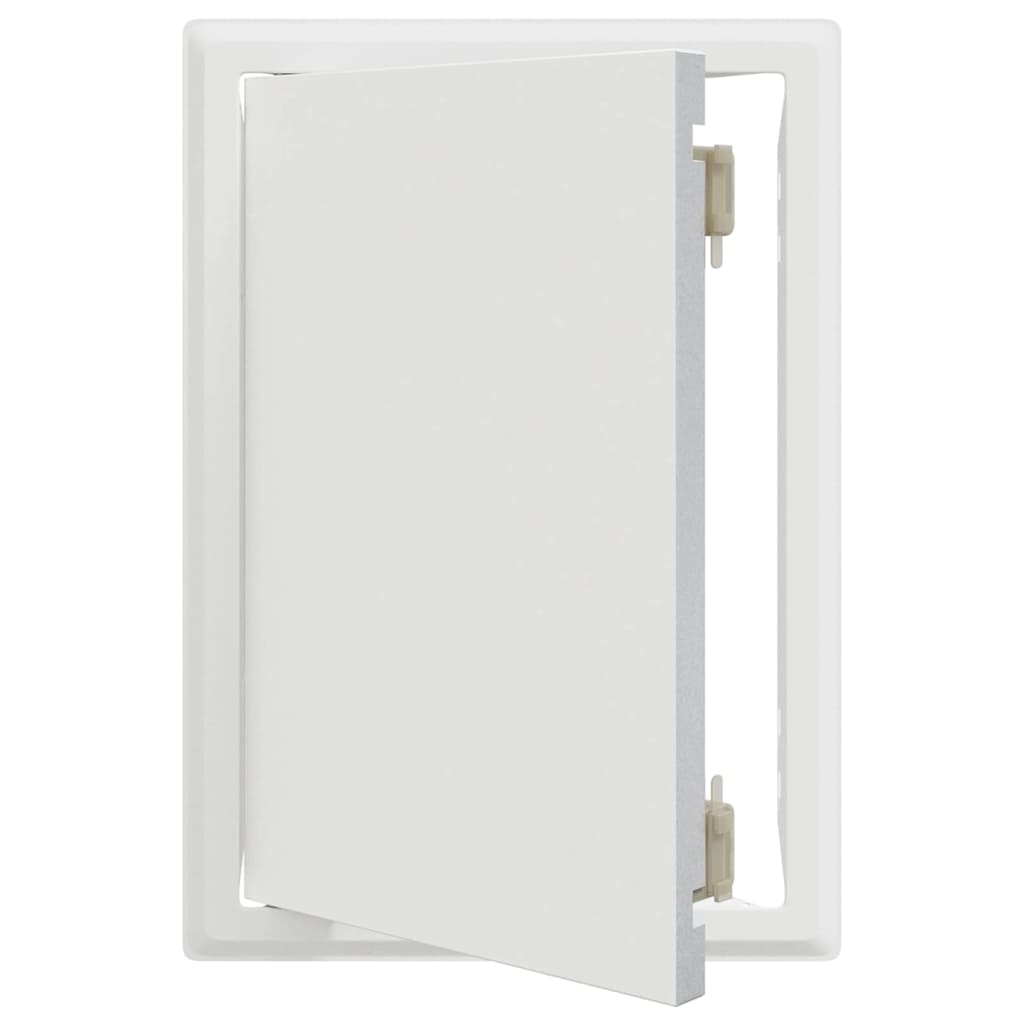 Zugangsklappe 2 pcs Weiß 23 x 23 x 3 cm Stahl