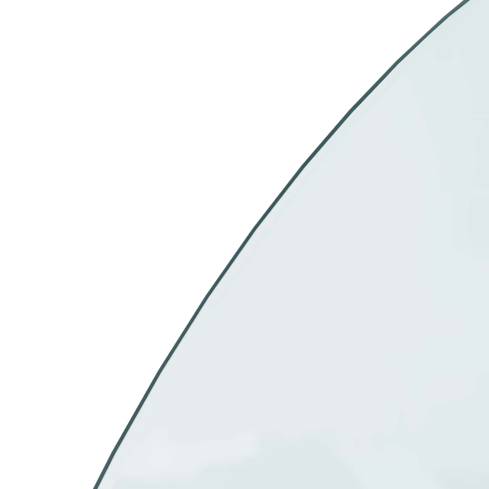 Feuerstelle Glasplatte Transparent 800 x 500 mm Glas