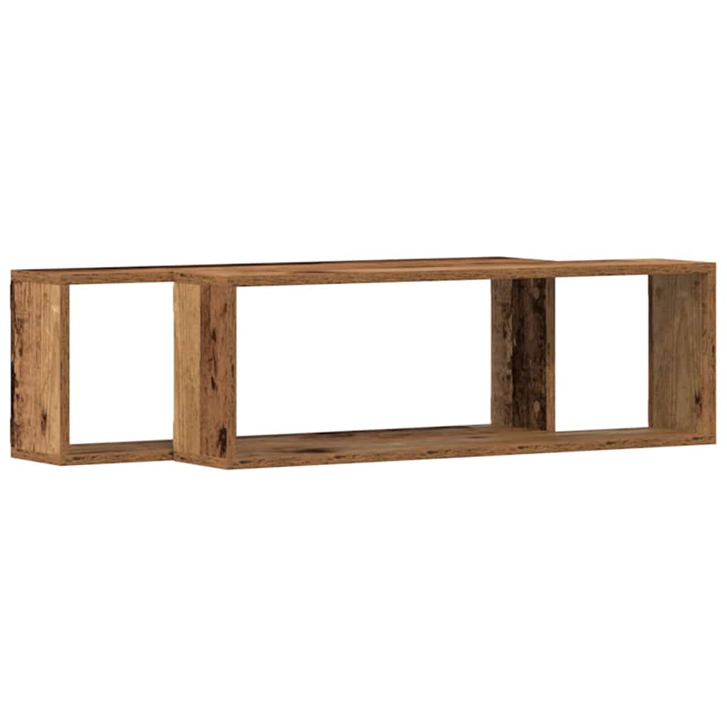 Würfelregale 2 Stk. Weiß 30x15x30 cm