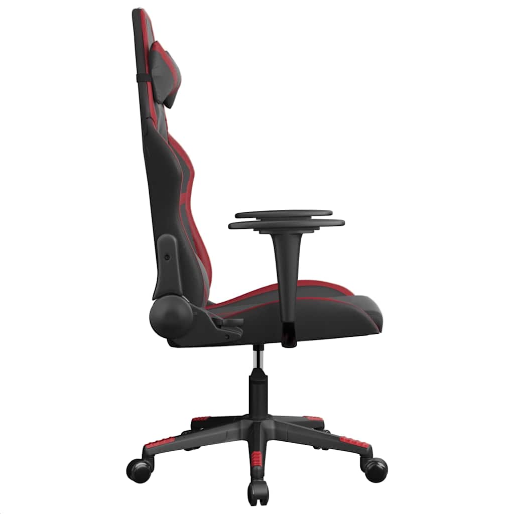 Gaming-Stuhl mit Massagefunktion Schwarz und Grün Kunstleder