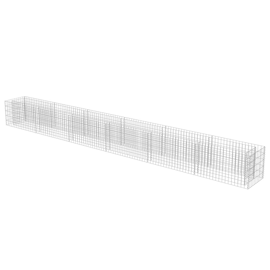 Gabionen-Hochbeet Verzinkter Stahl 450×90×100 cm