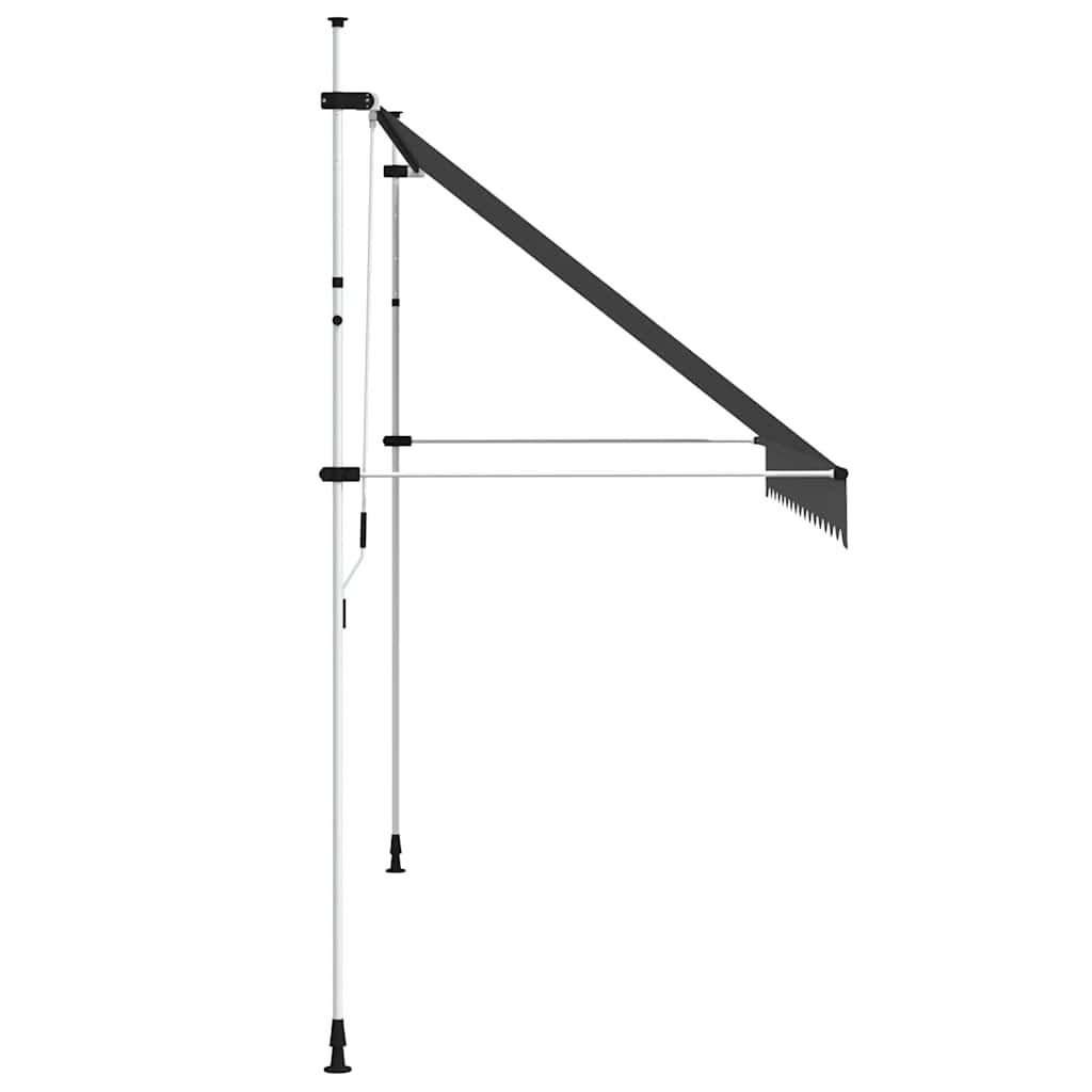 Einziehbare Markise Handbetrieben 150 cm Anthrazit
