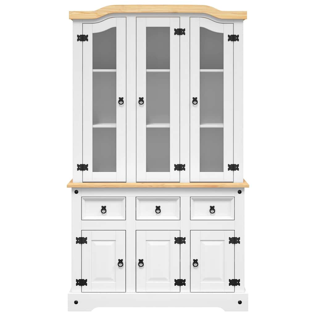 Highboard Corona 112x43x196 cm Massivholz Mexikanische Kiefer