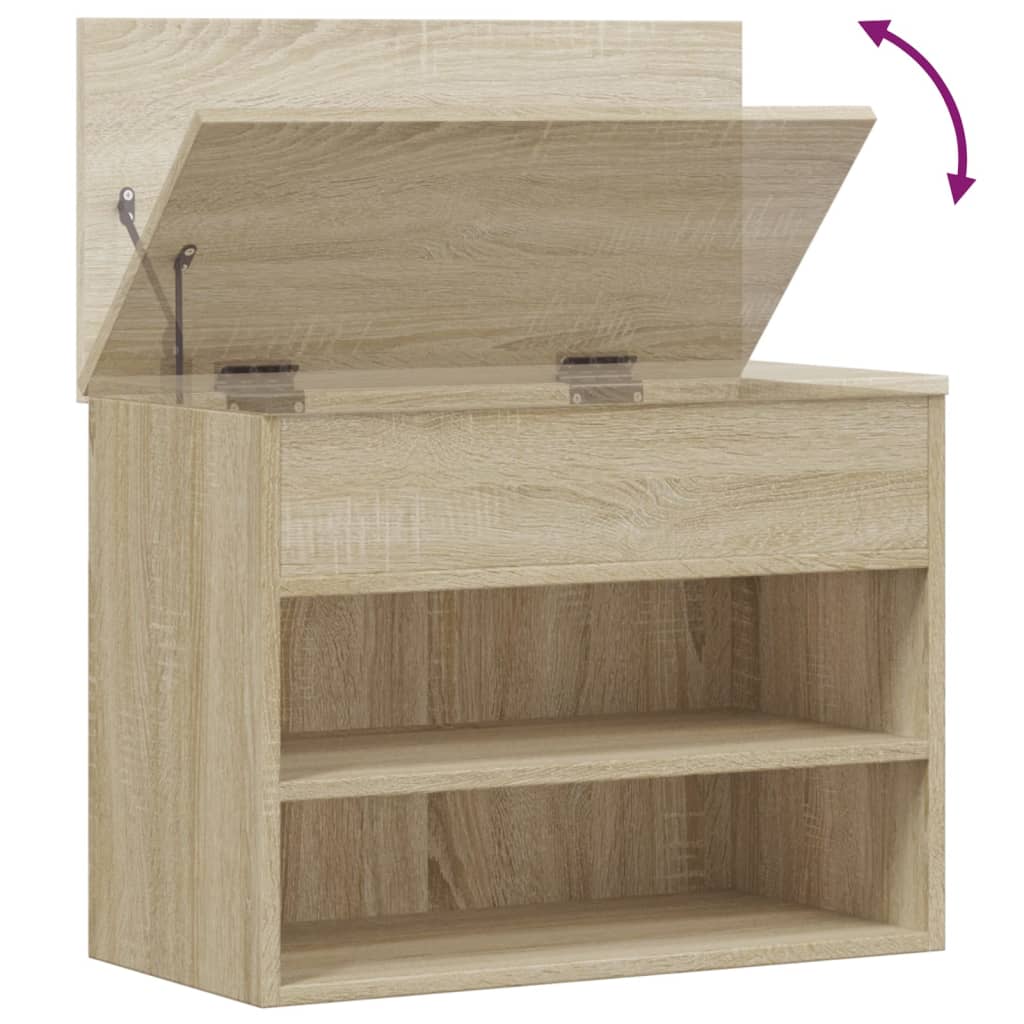 Schuhbank Weiß 60x30x45 cm Holzwerkstoff