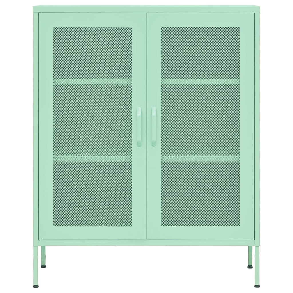 Lagerschrank Olivgrün 80x35x101,5 cm Stahl