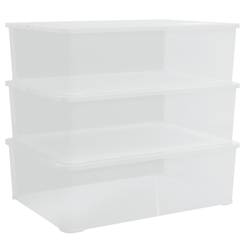 Aufbewahrungsboxen 3 Stk. Kunststoff 10 L Stapelbar