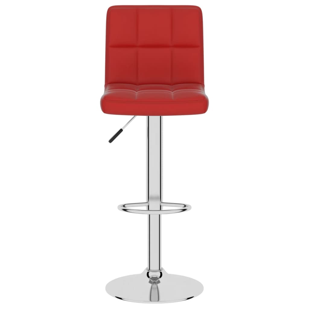 Barhocker 2 Stk. Weinrot Kunstleder