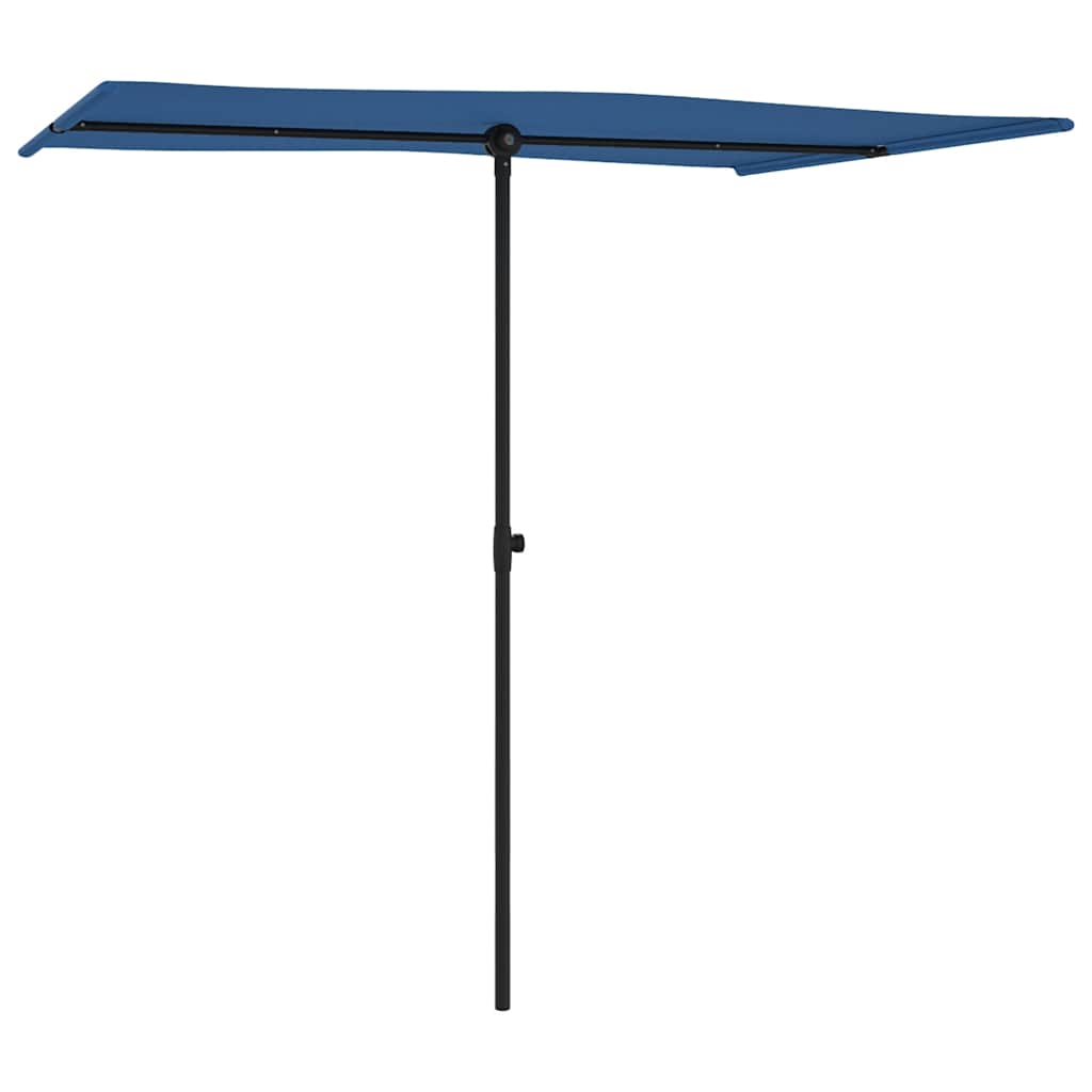 Sonnenschirm mit Aluminium-Mast 180x110 cm Bordeauxrot