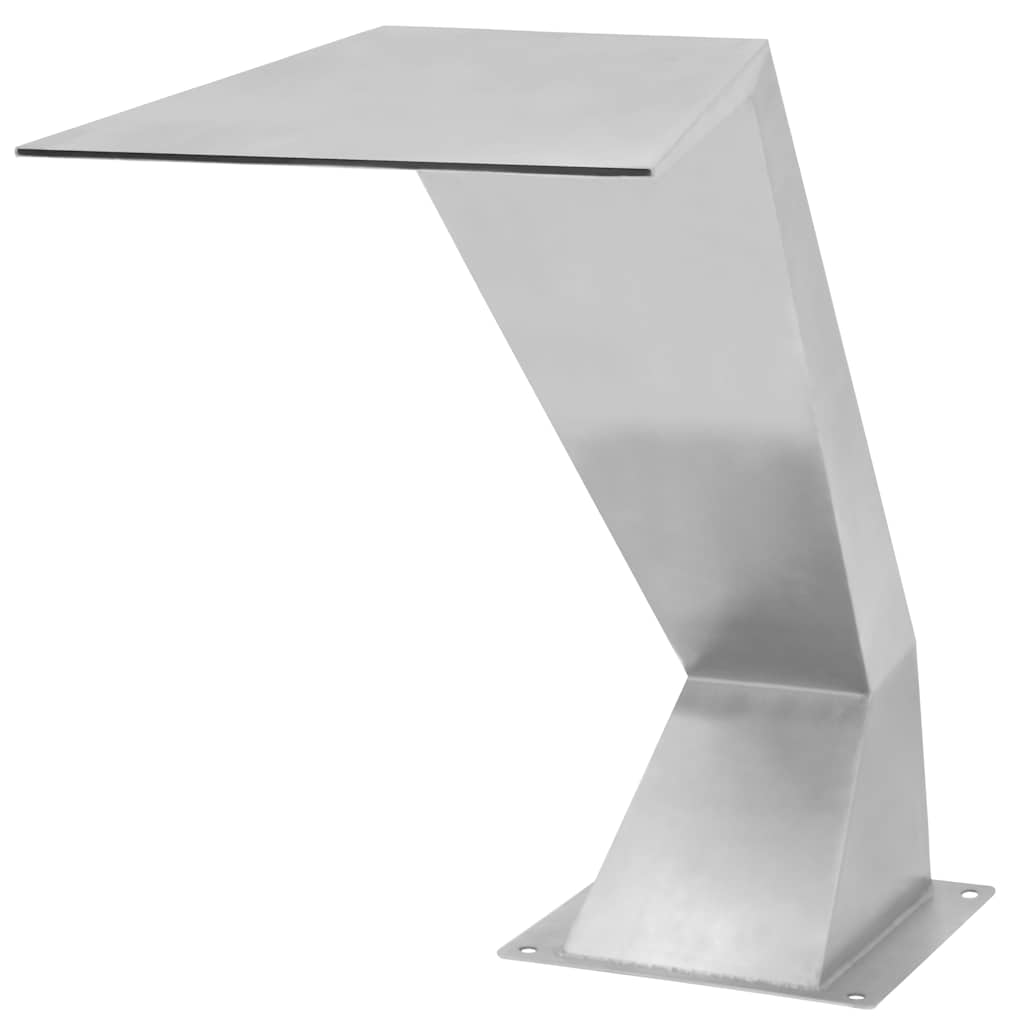 Pool-Wasserfall Edelstahl 63,5 x 29 x 51 cm Silber