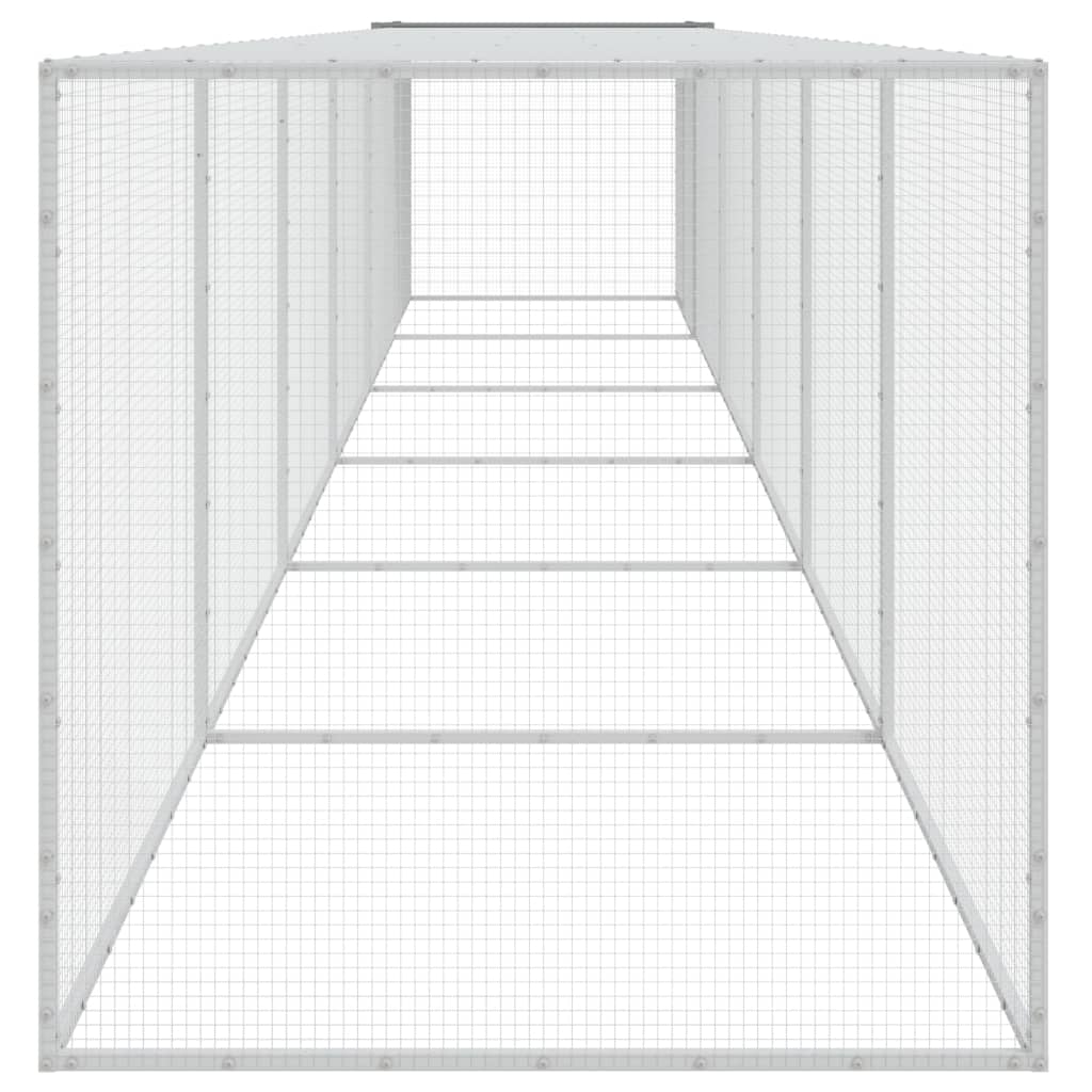 Hühnerkäfig mit Dach Anthrazit 103x98x90 cm Verzinkter Stahl
