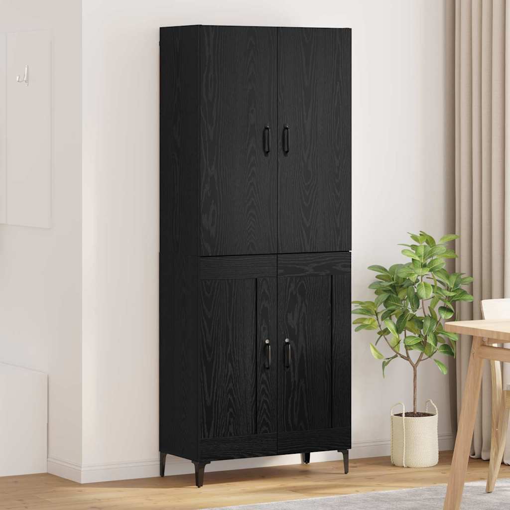 Highboard Altholz 69,5 x 34 x 180 cm Holzwerkstoff