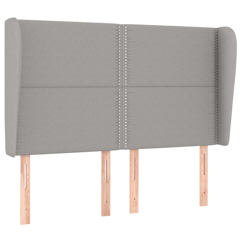 Kopfteil mit Ohren Dunkelgrau 83x23x78/88 cm Stoff