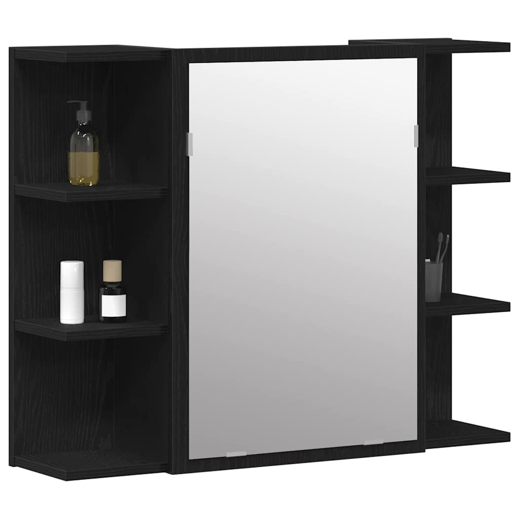 Bad-Spiegelschrank Weiß 80x20,5x64 cm Holzwerkstoff