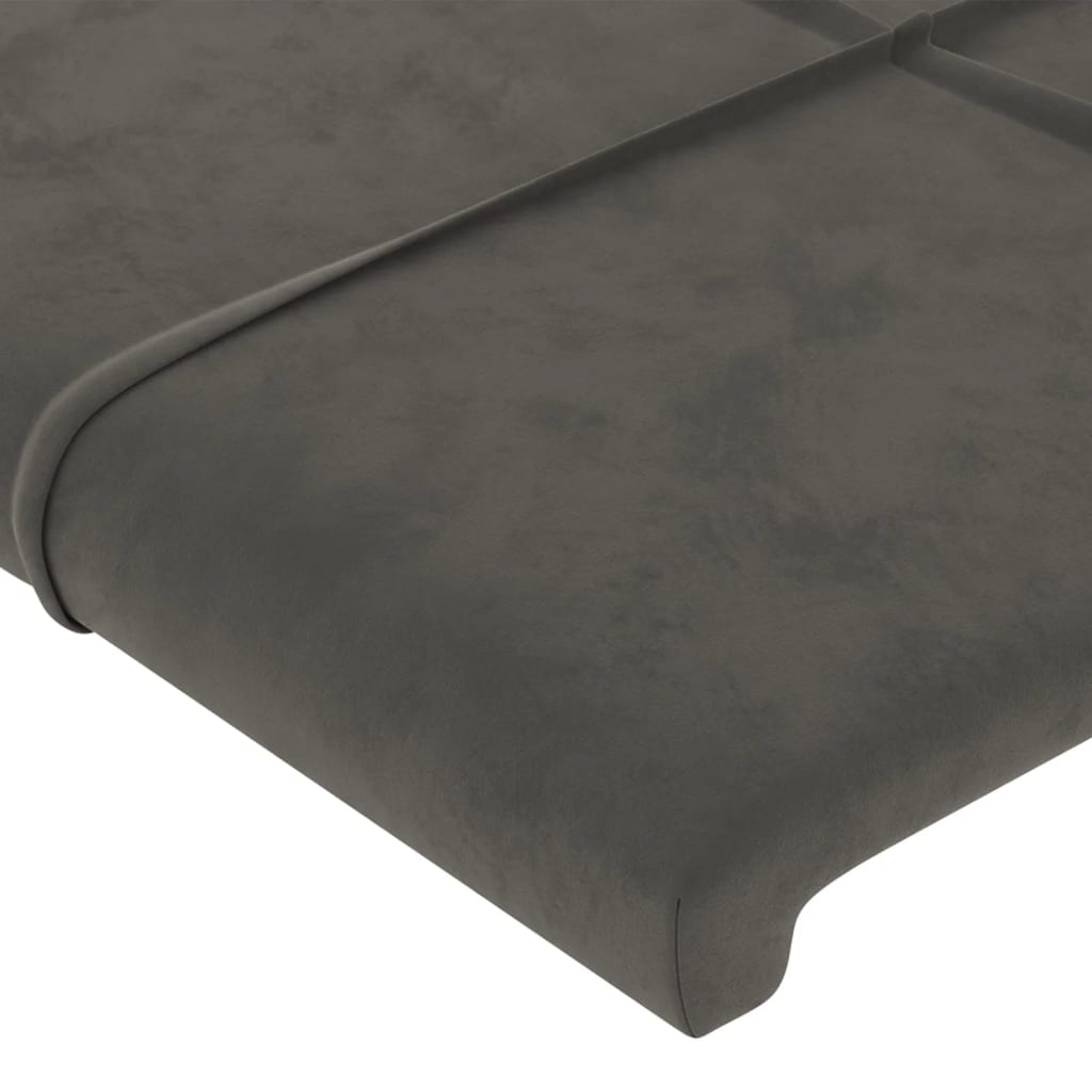 Kopfteil mit Ohren Dunkelblau 93x23x78/88 cm Samt