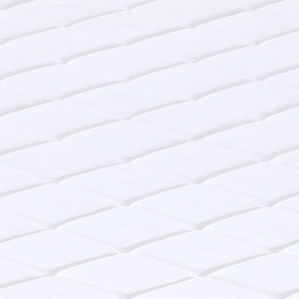 Schaumstoffmatratze für Kind Mittelweich 80 x 160 cm 16 cm Weiß