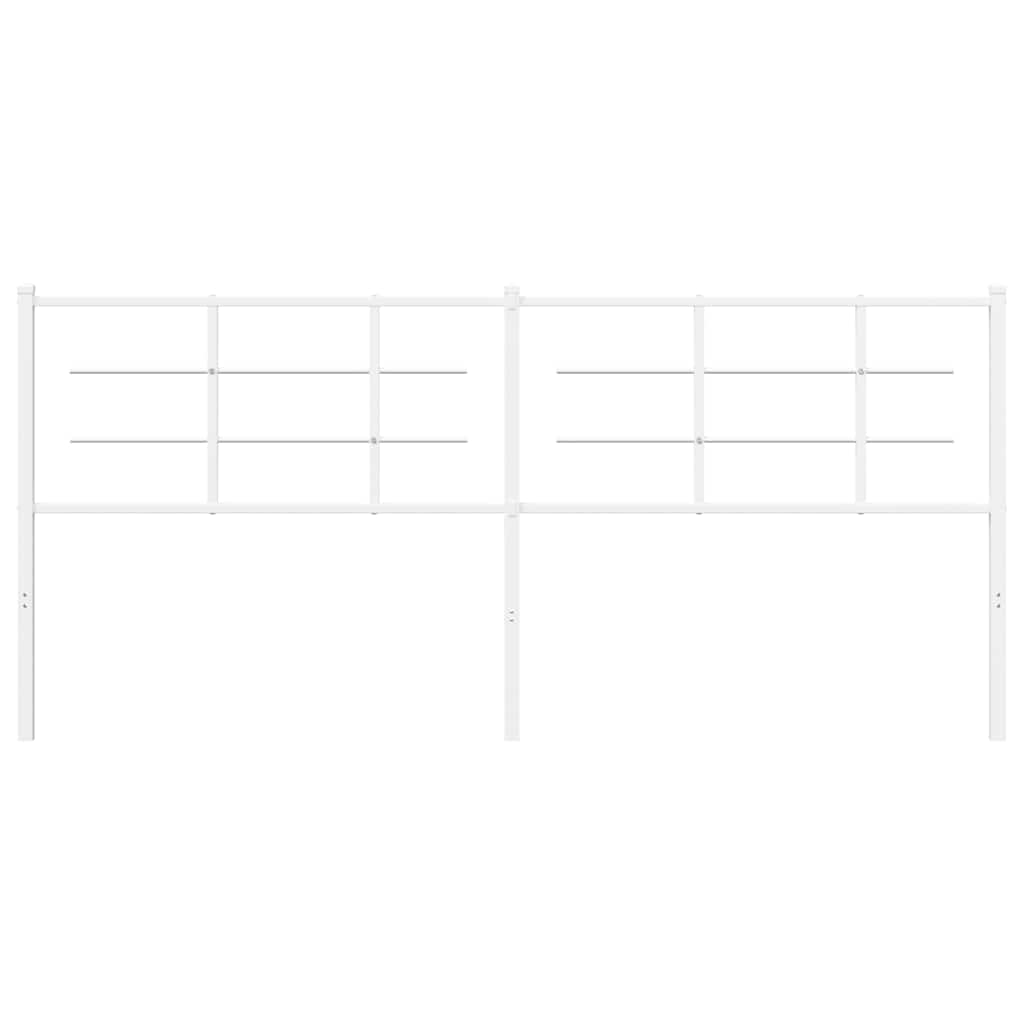 Ersatz-Kopfteil Metall Weiß 100 cm