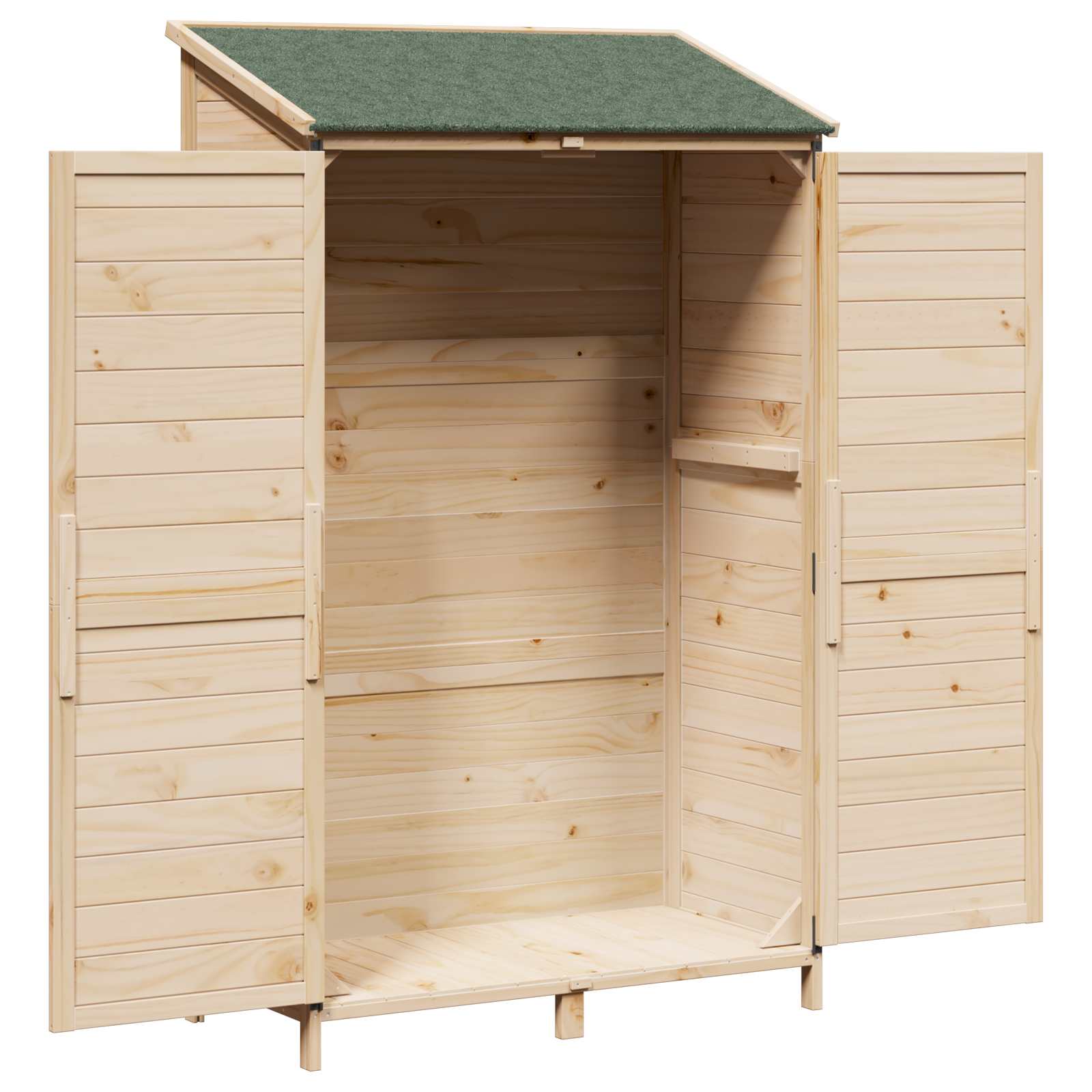 Gartenschuppen Natur 59 x 56 x 113,5 cm Massivholz aus Fichte