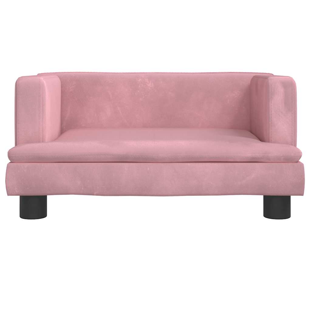 Hundebett Blau 80x45x30 cm Samt