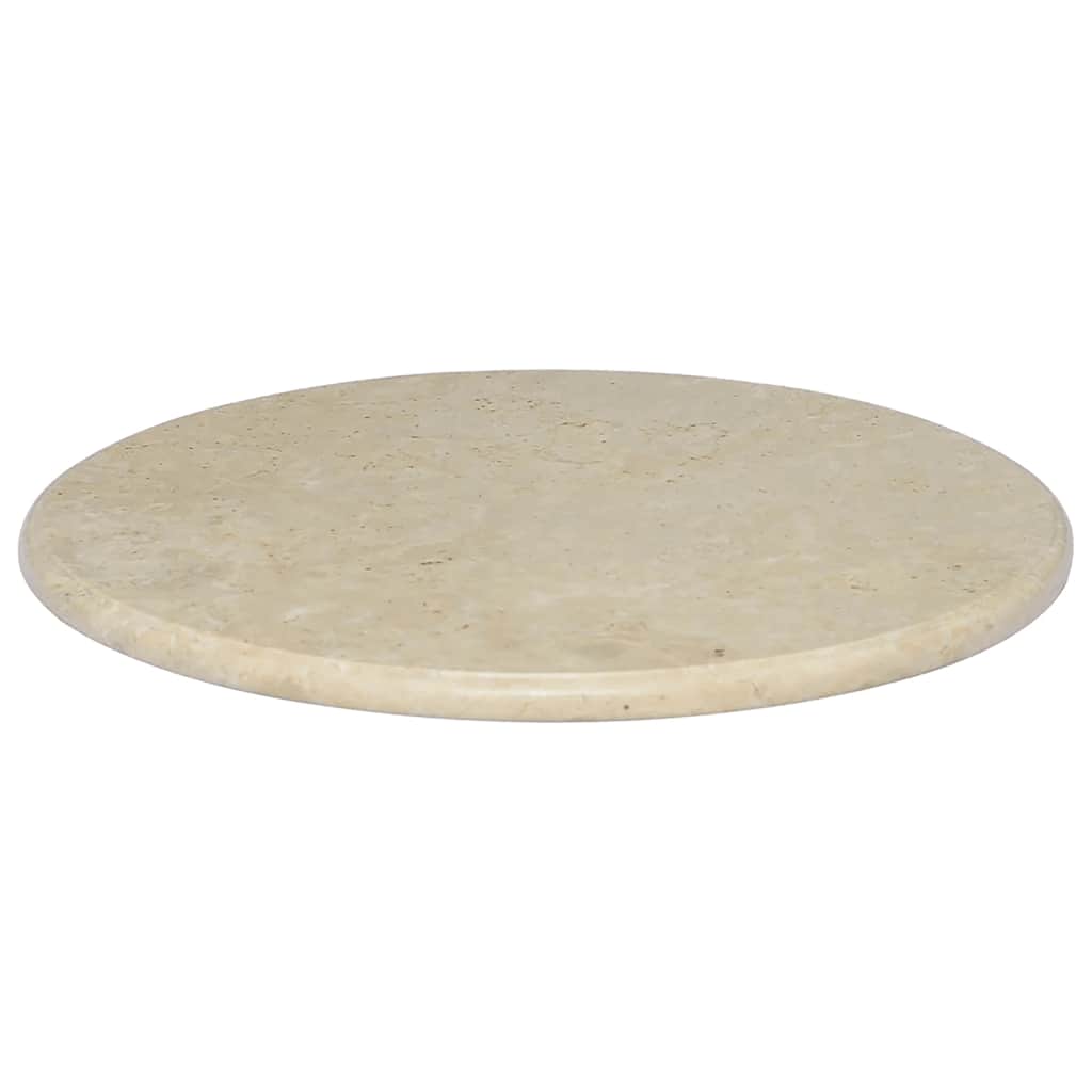 Tischplatte Creme Ø40x2,5 cm Marmor