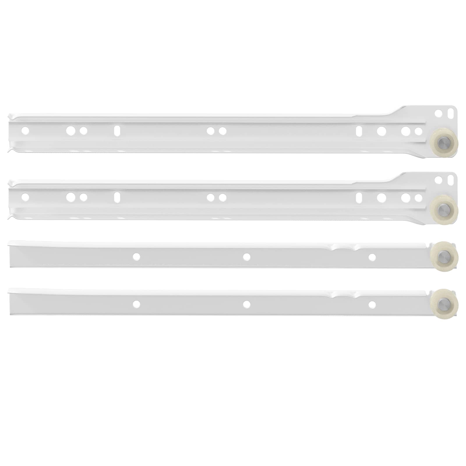 Schubladenschiene 2 pcs Weiß 250 mm Stahl
