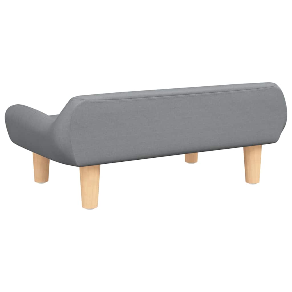 Kindersofa Creme 70x40x24 cm Stoff