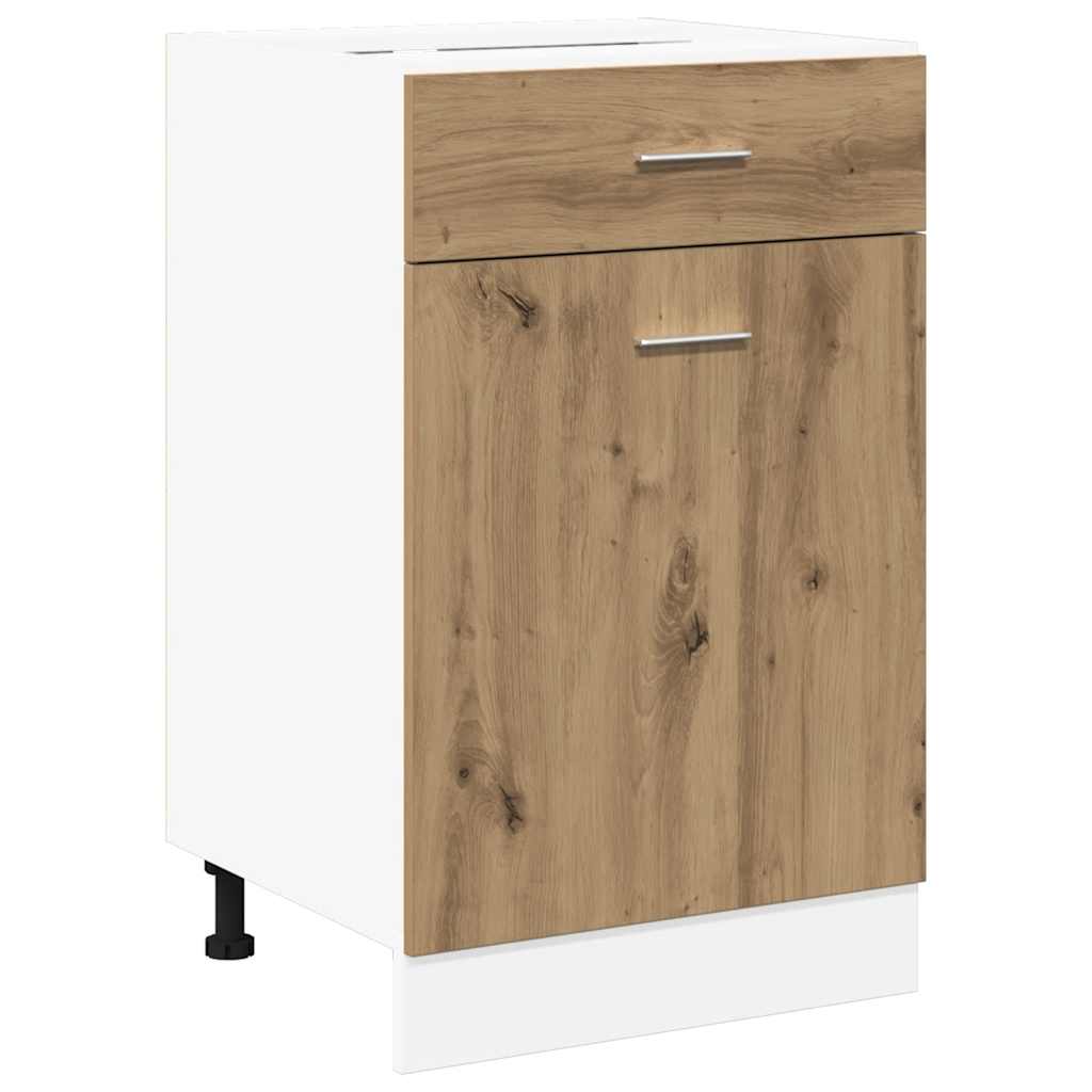 Unterschrank Lyon Weiß 60x46x81,5 cm Holzwerkstoff