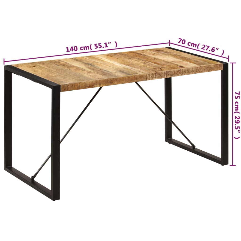 Esstisch 220x100x75 cm Massivholz Akazie