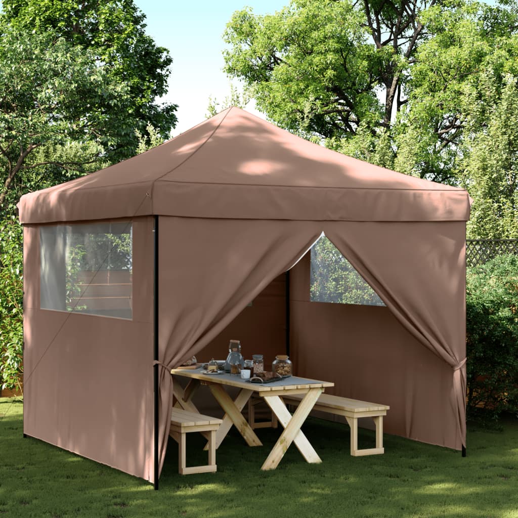 Partyzelt Faltbar Pop-Up Schwarz 292x292x315 cm
