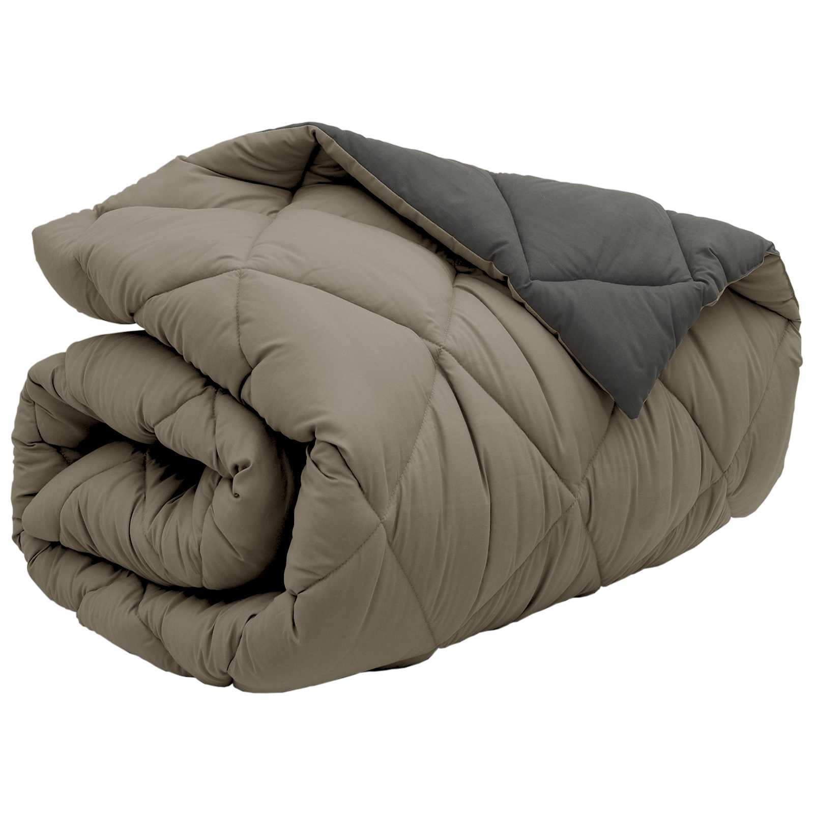 Winterbettdecke Anthrazit 135 x 200 cm Mikrofaser