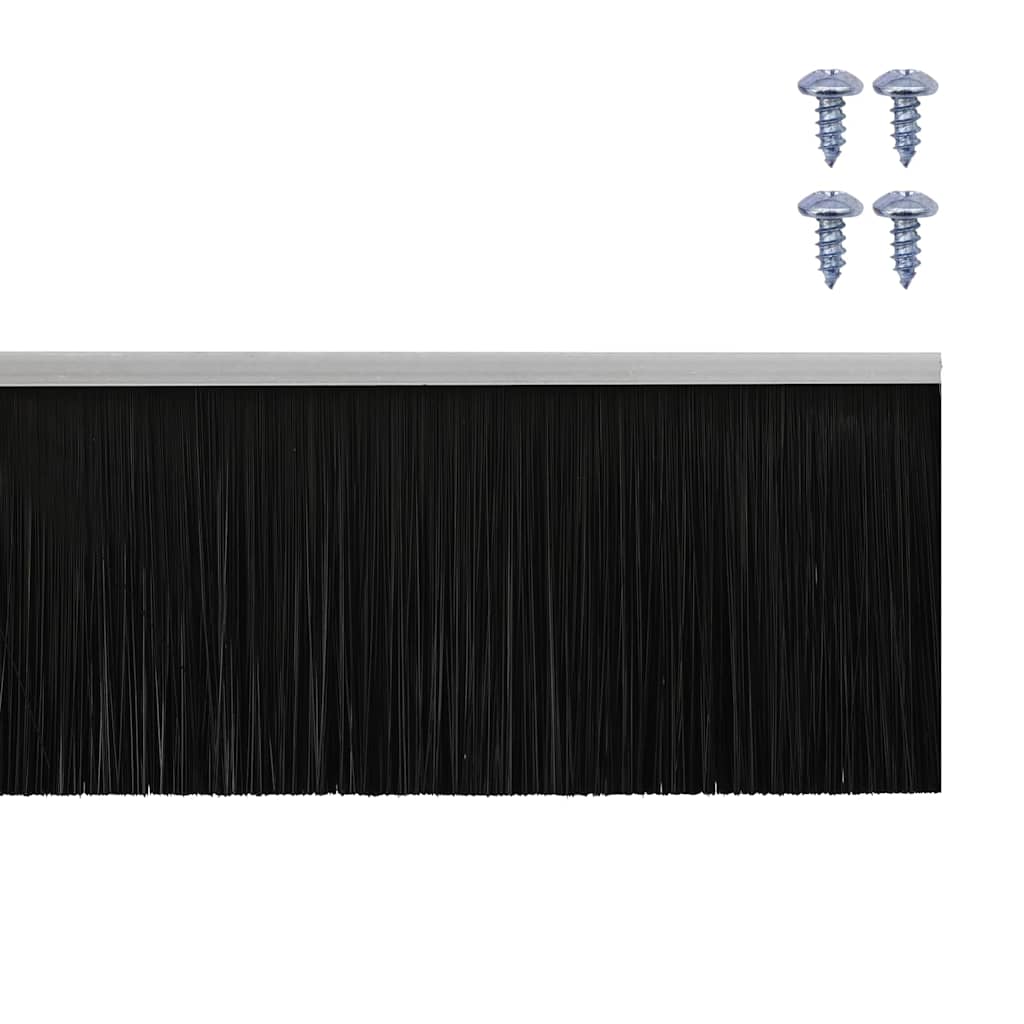 Aufsteck Türbürstendichtungen 2 pcs Braun 100 cm