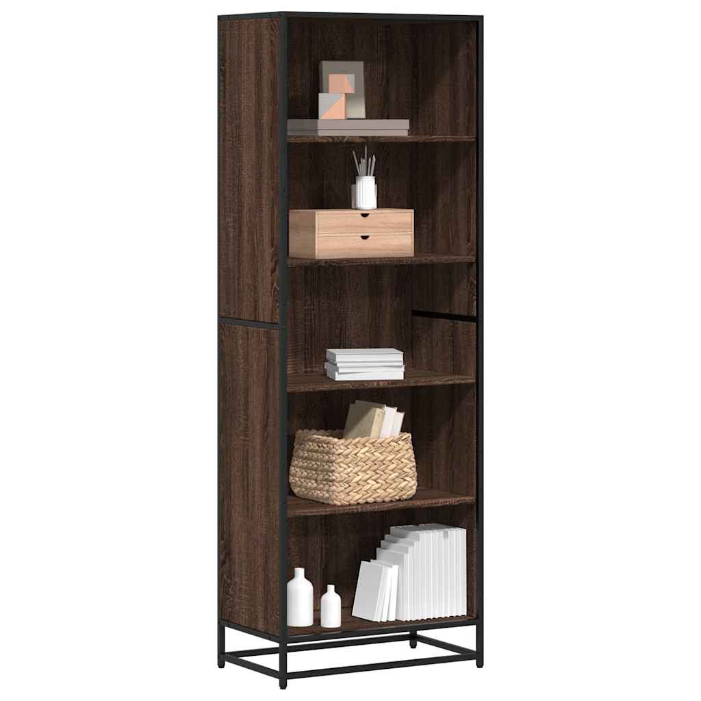 Bücherregal Schwarz 60x35x139 cm Holzwerkstoff
