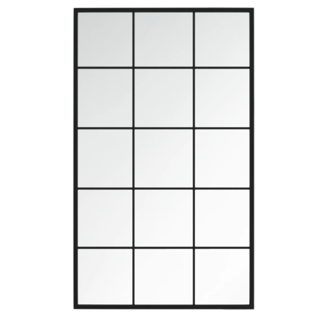 Wandspiegel Schwarz 60x40 cm Metall