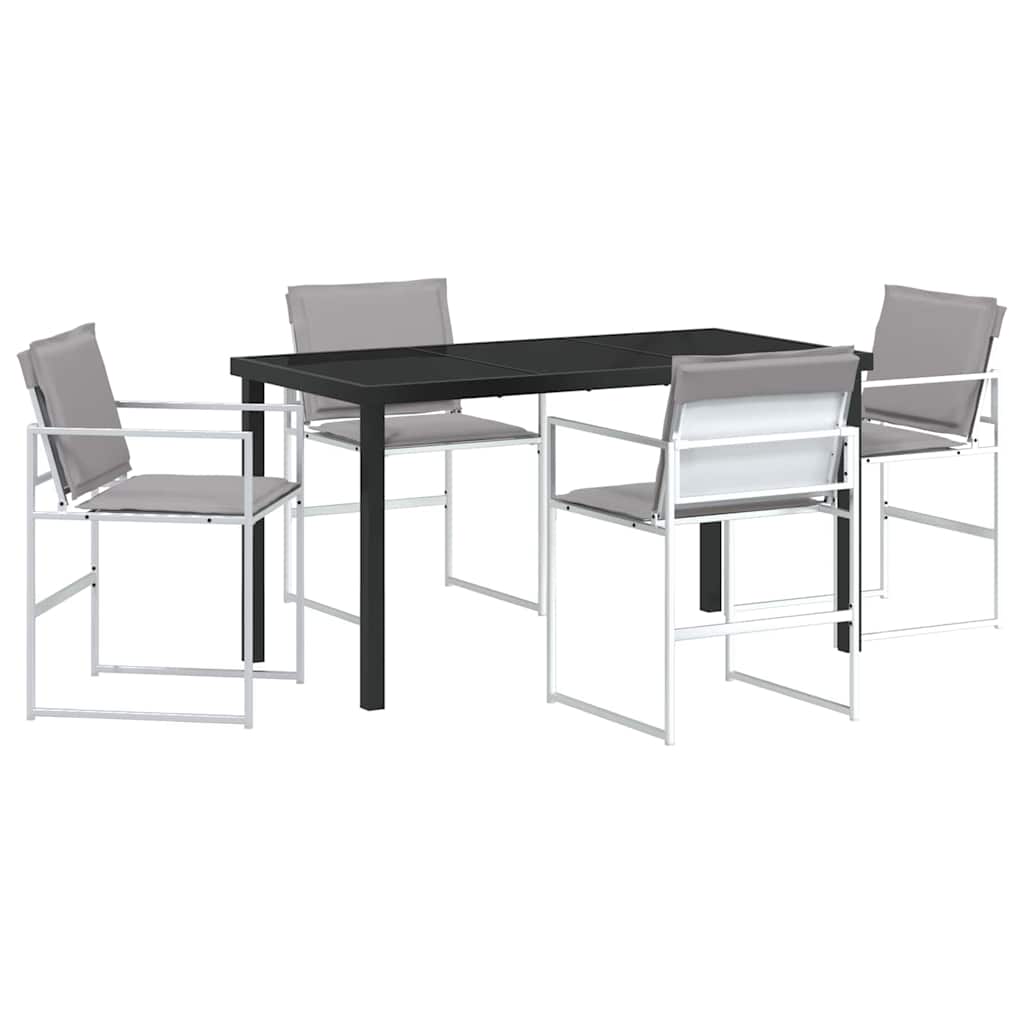 Garten Essgruppe 5 pcs Schwarz 140 x 70 x 73 cm